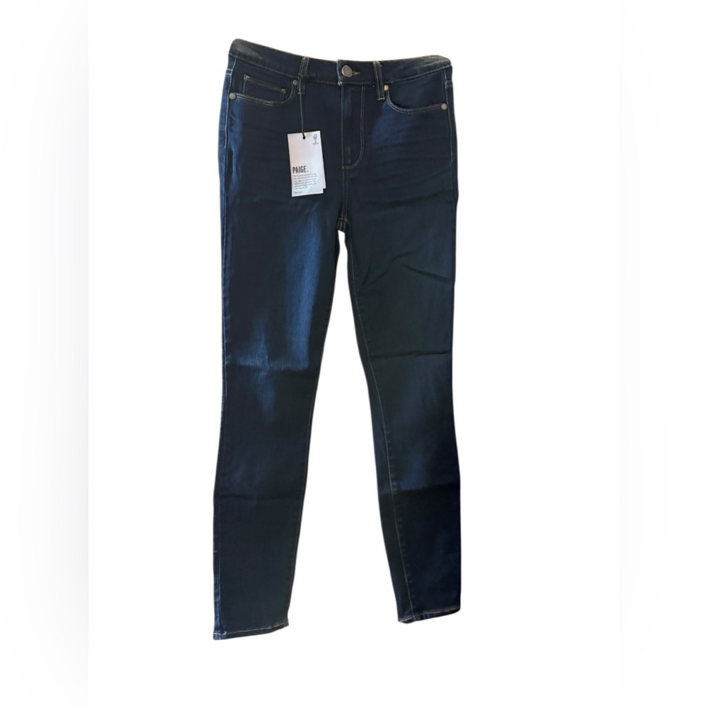 Paige Hoxton Ankle High Rise Skinny Jeans Dark Wash Size 26